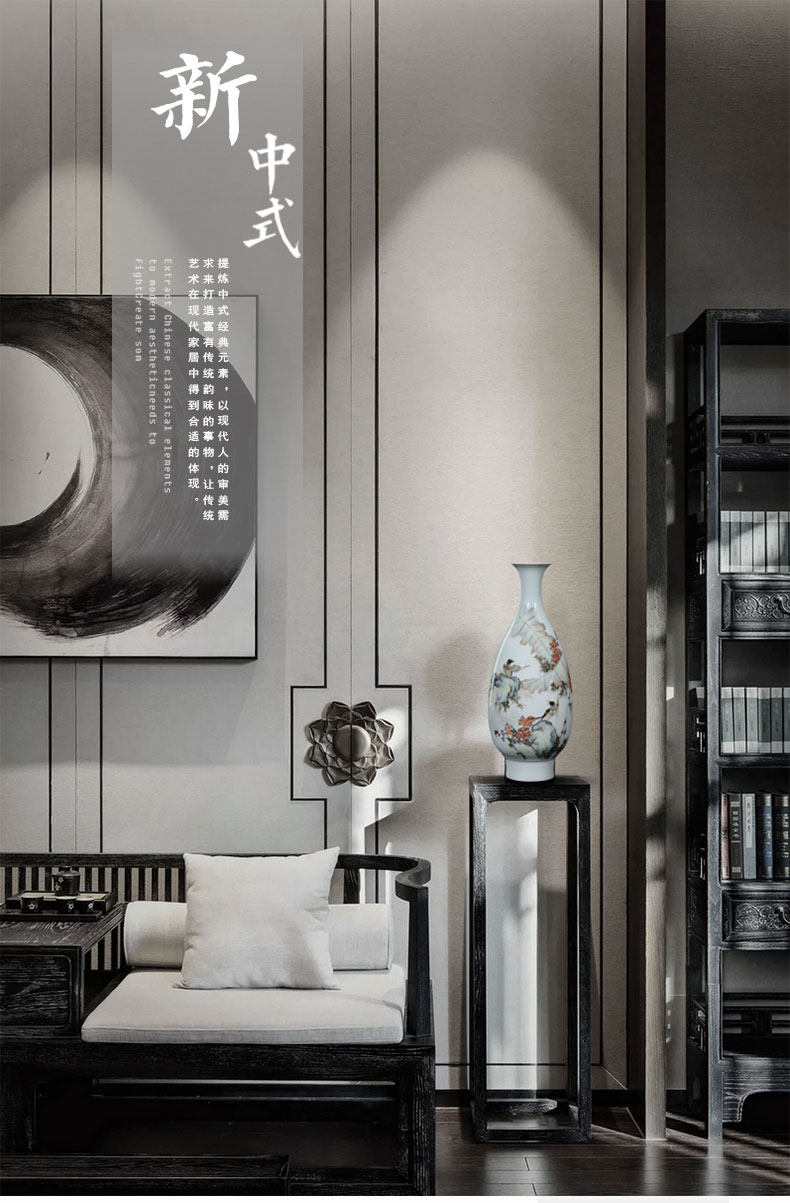 Jingdezhen hand - made master new see goddess of mercy bottle porcelain vase furnishing articles sitting room adornment flower arranging ceramic flower vases