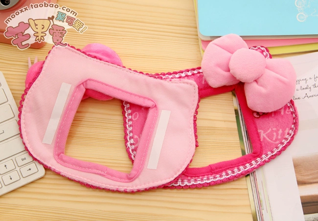 Phim hoạt hình tạo hello kitty vải dán switch dễ thương bow chuyển bụi che bảo vệ bìa trang trí nội thất áo trùm máy giặt cửa trước