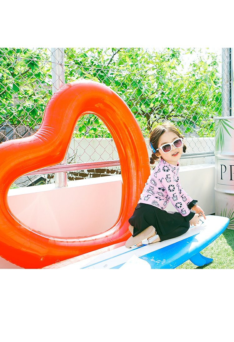 2018 mới Hàn Quốc nhập khẩu áo tắm chống tia UV dễ thương cho trẻ em chính hãng + quần bơi đồ bơi bé gái 10 tuổi
