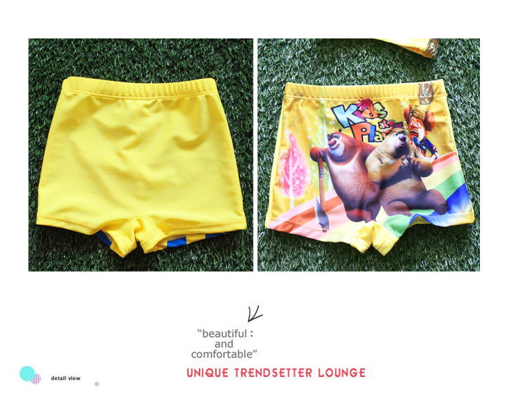 Quần bơi trẻ em mũ bơi bé trai quần bơi boxer quần bơi phim hoạt hình trẻ em bé bơi thân quần bé trai - Bộ đồ bơi của Kid do boi be gai