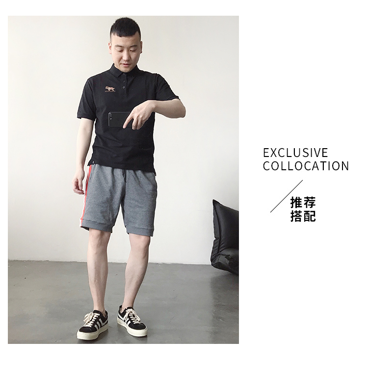 Summer Tide thương hiệu Nhật Bản retro mùa hè thêu Áo sơ mi nam mỏng POLO áo sơ mi tay ngắn tay áo sơ mi nam nửa tay áo polo tay dài