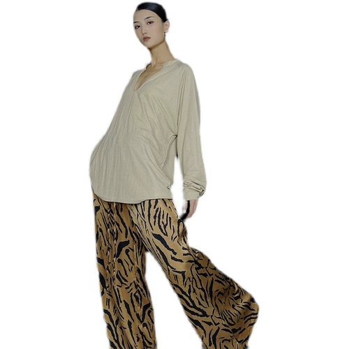 Футболка подходит для мужчин и женщин, лонгслив для отдыха, V-образный вырез