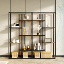 Light luxury modern home living room iron shelf floor office creative cosmetics display stand simple modern