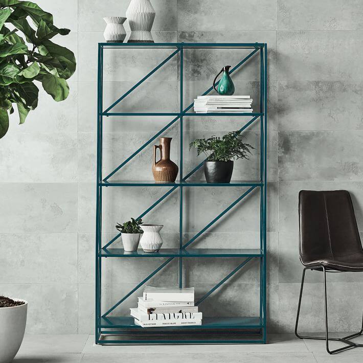 LOFT Iron Art Frame Retro Bookshelf Bedroom Multi-layer Creative Industrial Wind Furniture Display Frame