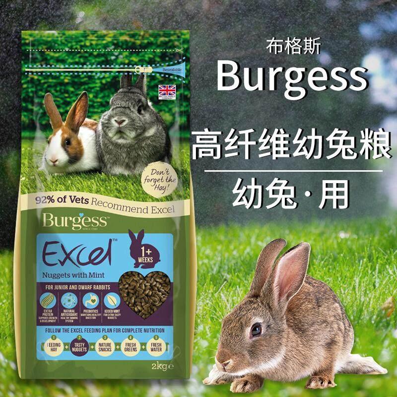 Spot British Burgess mint high-fiber Burgess young rabbit food packaging is valid for 23 years in September