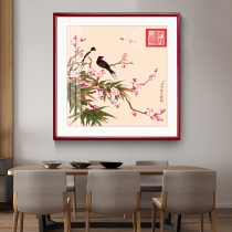 Chinese painting calligraphy and painting framed living room Gongbi painting Doufang flowers and birds antique painting dining room bedroom hanging painting new Chinese decorative painting