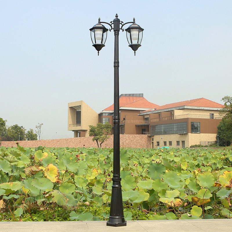 Courtyard lamp Outdoor waterproof Community street light LED view light straw terrace lamp Home yard garden light 3 m High-lever lamp