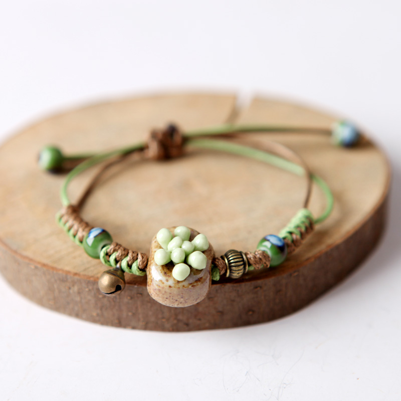 QingGe national wind restoring ancient ways lay in fashionable sen female bracelet bracelet ceramic bracelet with ms source