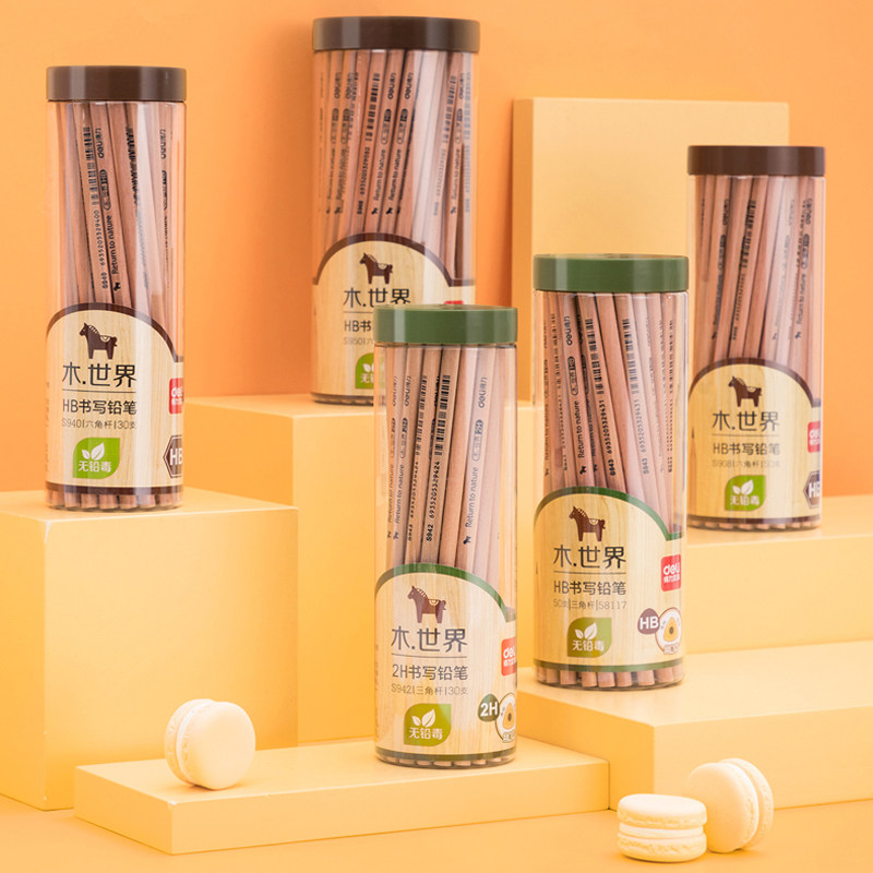 Able to write pencil logs triangular hexagonal graphite HB elementary school children's non-toxic children pencil 2B vegetarian depictions