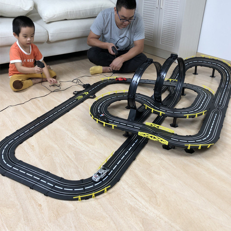 Railcar Toy Magnetic Racing Boy Track Suit Small Car Puzzle Track Racing Electric Remote Control Large