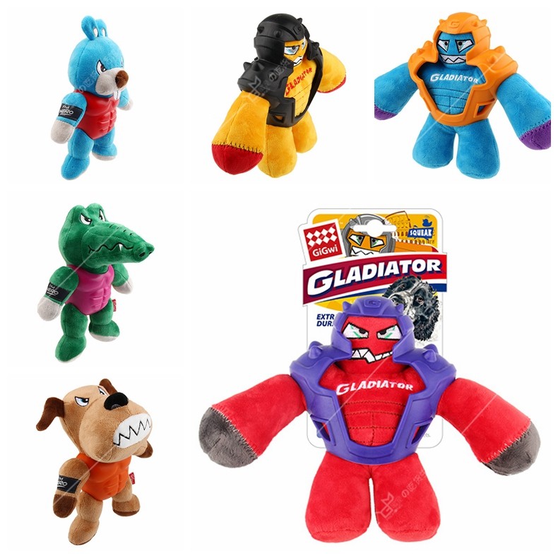 Dog plush voice toy GiGwi expensive for the new gladiator armor armor war hero series voice toy