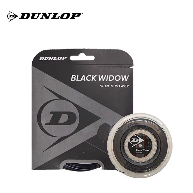 Den Lopp Dunlop Black Widow Black Widow Black Spider 7 Corner Polyester Thread Tennis Line