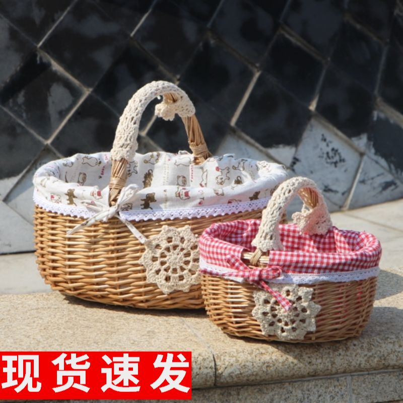 Catch basket - choreography picnic basket fruit basket shopping basket willow - collection basket fruit basket picking basket