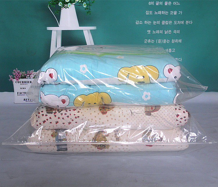 85*75 Extra-Large Quilt Bag with Zipper, Moisture-Proof Bag, Thickened Plastic Transparent Packing Storage Bag, Free Shipping