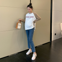 ZMA pregnant women dressed jeans spring and autumn pregnant women pants wearing spring fashion microhorn pants