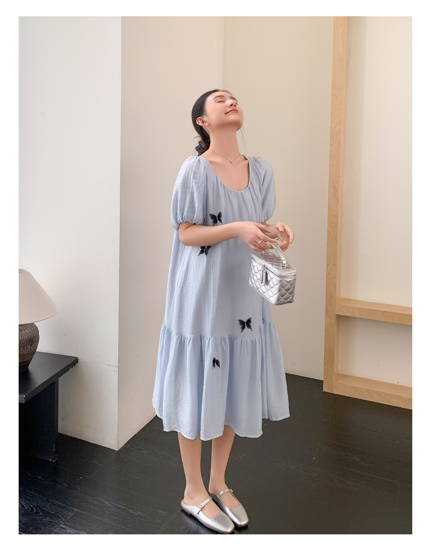 ZMA立体蝴蝶·孕妇连衣裙夏季新款漂亮孕期裙子宽松孕妇裙夏外穿 — 21