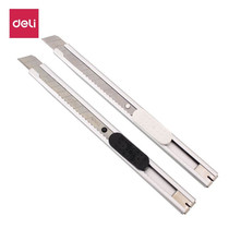 Deli art knife 2053 small metal manual knife Paper cutter Paper cutter Film cutter Wallpaper knife