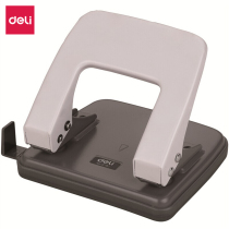 deli right-hand punching machine 0102 Two-hole puncher can beat 20-page φ 6 m with gauge manual punching office