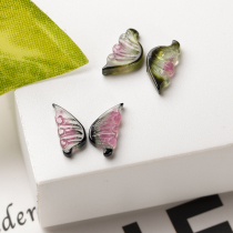 Xiaoxi Jewelry Natural Tourmaline Features Two-tone Butterfly DIY Customizable Mosaic Bracelet Pendant Earrings