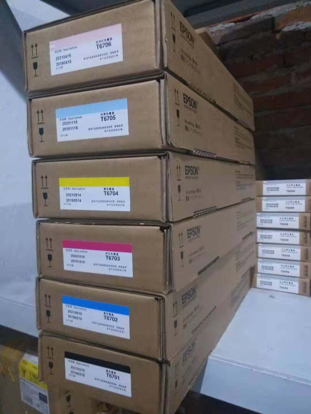 Epson 9906D machine with original cartridge T6701 series 700ml box