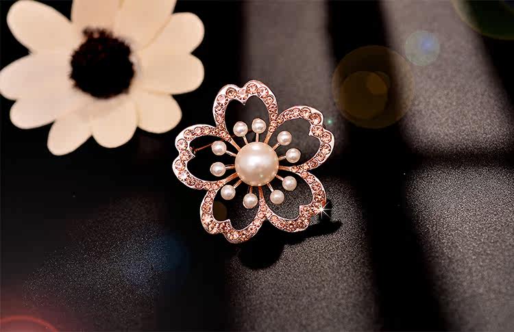 Broche femme en Zircon diamant - Ref 1187328 Image 7