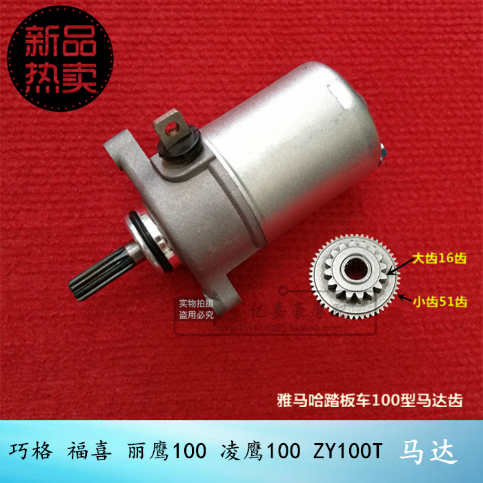 Mountain Leaf Coincidental Happiness Jubilee Eagle Ling Eagle ZY100T Motor Start Motor Motor Gear Bridge Double Gearwheel