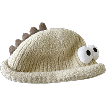 Rasharia baby hat womens autumn and winter melon skin hat childrens pullover hat trendy baby woolen hat boy cute