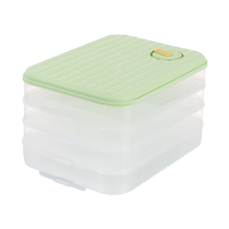 Baijie dumpling storage box 4-layer refrigerator frozen dumpling quick-frozen box food-grade egg sealed crisper
