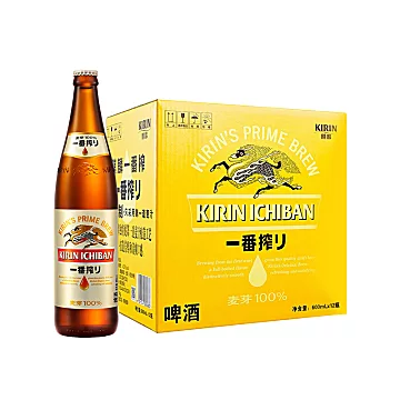 日本KIRIN/麒麟啤酒600ml*12瓶