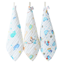 Baby saliva towel baby newborn kindergarten special 6-layer high-density gauze square towel face towel pure cotton towel