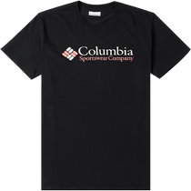 Colombia round neck short sleeve mens sportswear casual loose white T-shirt JE1586027