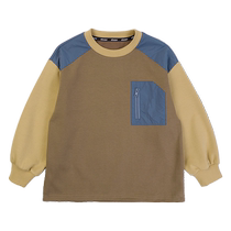 ebaer childrens clothing childrens outdoor antibacterial sweatshirt autumn 2024 new boys round neck spring and autumn girls tops