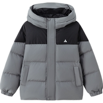 Balabala childrens down jacket boys and girls hooded bread coat 2024 winter new parent-child jacket versatile