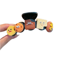 HOUYA cute biscuit grabber female high-end temperament hairpin back of head internet celebrity ins shark clip headwear