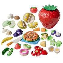 Newkey Fruit Cutter Toy Baby Cutting Vegetables Strawberry Childrens Play House Kitchen Set Can Cut Vegetables Gift