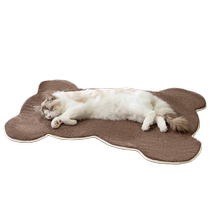 Pet Cute Teddy Bear Styling Anti-Grab Mat Abrasion Resistant Bite Waterproof Speed Dry Kitty Rest Dog Mat