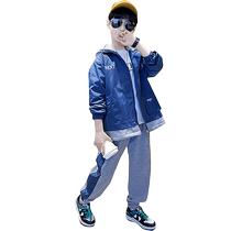 kmi boys spring clothing CUHK children suit 2024 new childrens fall collage street sports clothes handsome