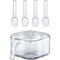 Home Story four-in-one seasoning box home kitchen large-capacity moisture-proof seasoning combination salt shaker seasoning box 804