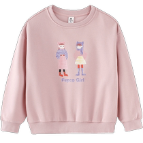 Piggy Banner Childrens Clothing 2024 Autumn Clothing New Childrens Tops Medium and Large Childrens Girls Sweaters Girls Pullovers Autumn