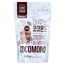 MARUNUTS Shredded Coconut Almonds 200g Korean imported snacks baked almonds coconut flavor snacks