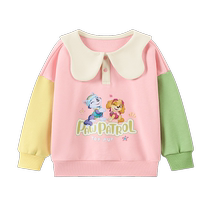() Paw Patrol Girls Sweaters Spring and Autumn Childrens Autumn Clothes New Girls Sweet and Cute Lapel Tops