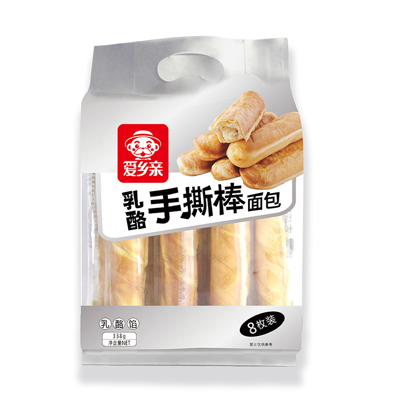 Aixiang hand-torn loaf bread (cheese) 338g bag