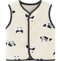 Mini Balabala winter new soft fleece cotton elastic vest for boys and girls baby warm and thickened vest