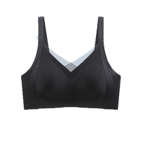 Youkesiu seamless underwear for women bear push-up auxiliary breasts anti-sagging large breasts full cup bra