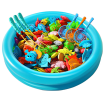 Childrens magnetic fishing pool toy baby educational early education underwater world fishing set for boys and girls 2-6 years old