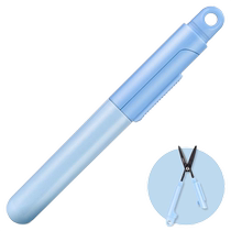 Deli stationery portable scissors turn into utility knives in seconds foldable mini handmade scissors unboxing scissors paper scissors