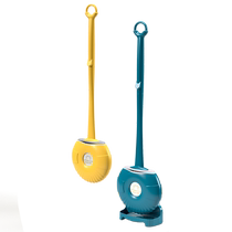 Han Dynasty Lius household toilet brush without dead corners and punch-free toilet brush wall-mounted bathroom cleaning silicone light luxury