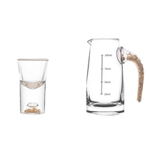 Liquor glass spirit glass 6-piece wine pot Chinese-style glass wine set 1 pot 6-cup gift box