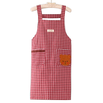Sleeveless apron 2024 new style womens home kitchen catering special cooking cute western style work clothes summer fashion