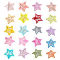 Child Hair Clip Girl Little Clip Star Card Stars Cards Cute Girl Hair Accessories Shatter Hairpin Clips Babys Head Adorned Korea
